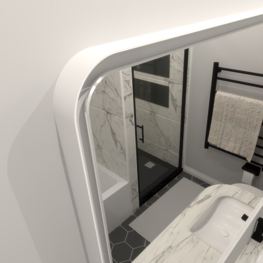 Modern LED Bathroom Mirror with Touch Light