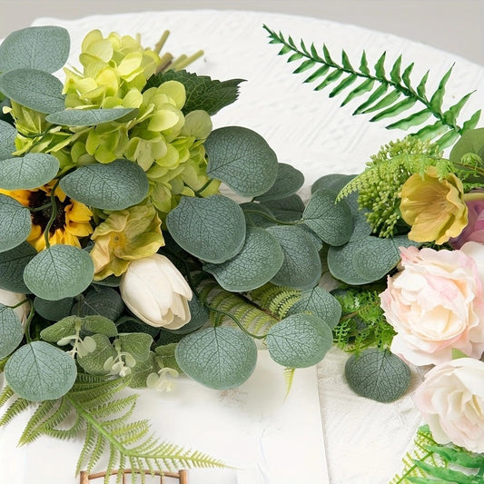 Artificial Eucalyptus Leaves Decor Stems