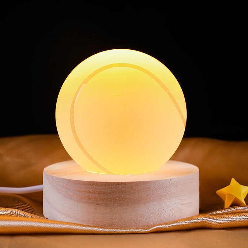 3D Crystal Ball LED Night Lamp