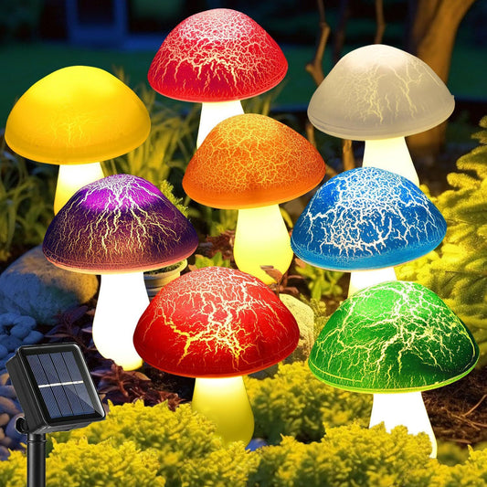 Solar Mushroom LED Garden Lights
