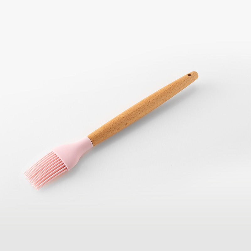 Silicone Cooking Utensils Set Wooden