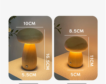 LED Mushroom Touch Table Lamp