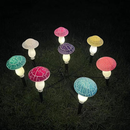 Solar Mushroom LED Garden Lights