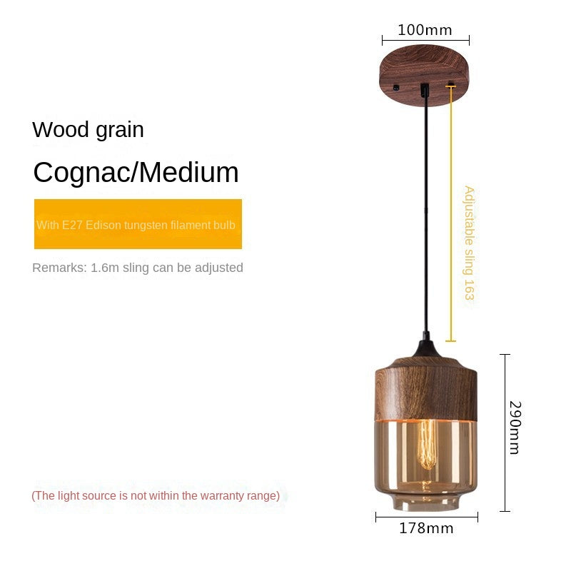 Industrial Glass Ball Pendant Light