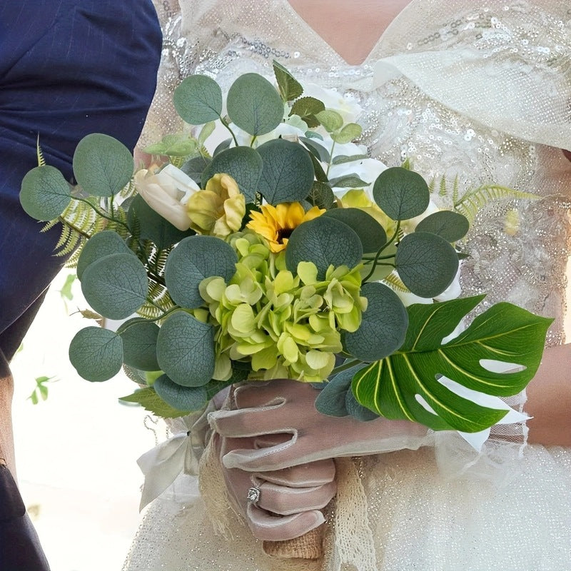 Artificial Eucalyptus Leaves Decor Stems