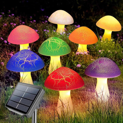 Solar Mushroom LED Garden Lights