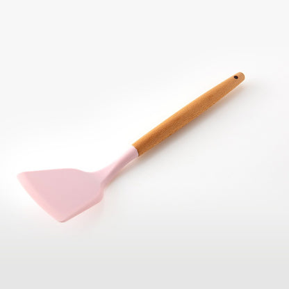 Silicone Cooking Utensils Set Wooden