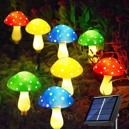 Solar Mushroom LED Garden Lights