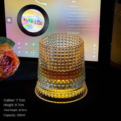 Creative Spinning Drink's Glass with Light