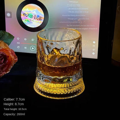 Creative Spinning Drink's Glass with Light
