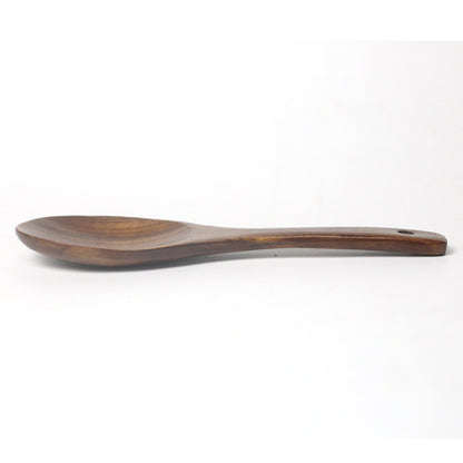 Round Head Wooden Rice Spoon for Non-Stick