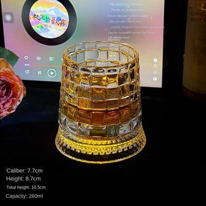 Creative Spinning Drink's Glass with Light