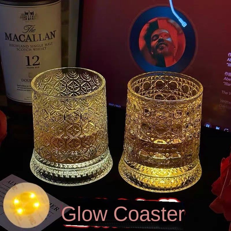 Creative Spinning Drink's Glass with Light