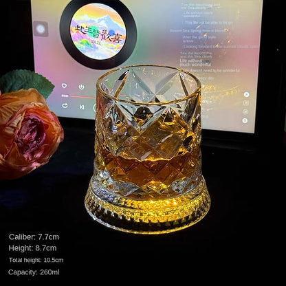 Creative Spinning Drink's Glass with Light