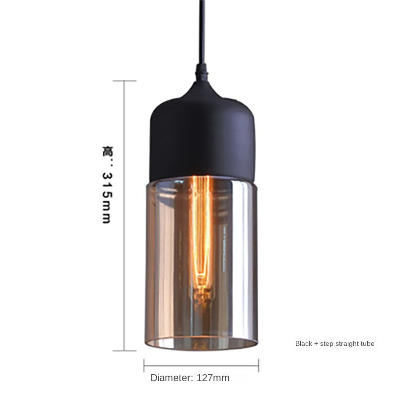 Industrial Glass Ball Pendant Light