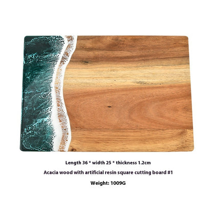 Wave Design Acacia Wood Chopping Board