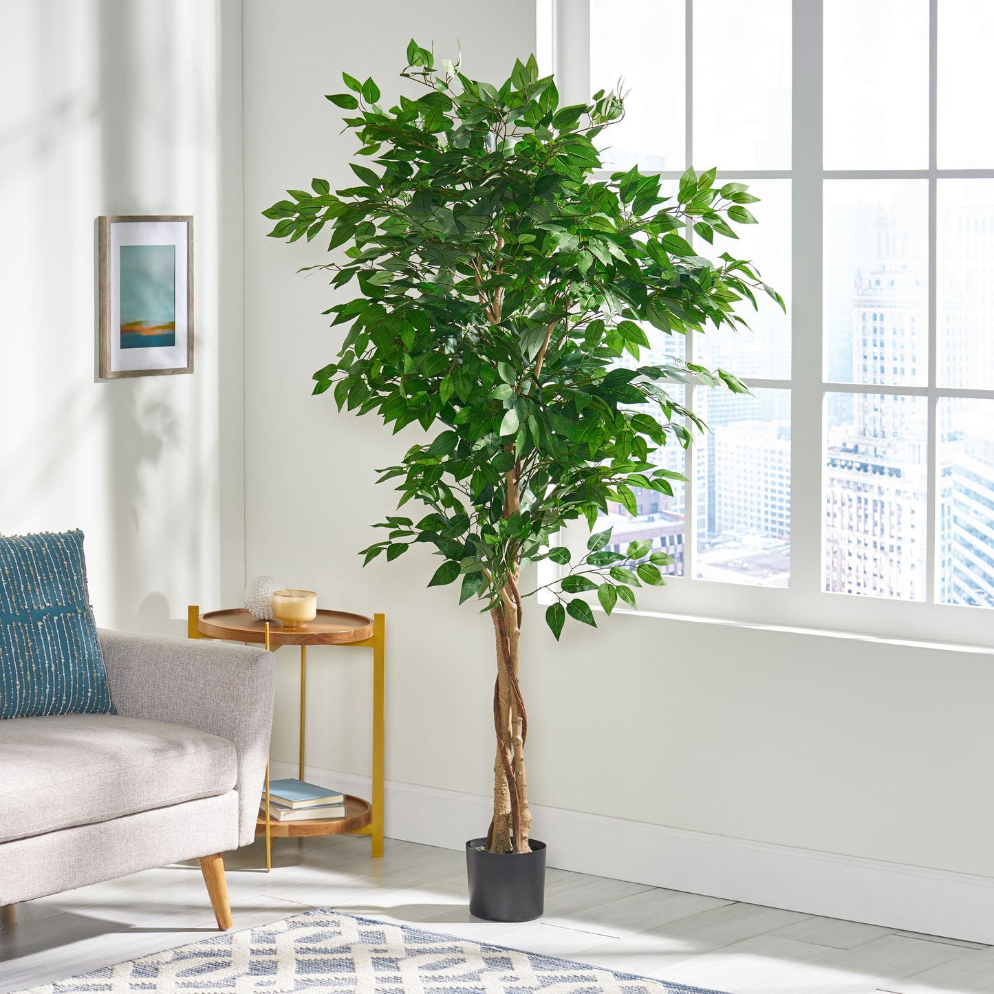 6FT Faux Ficus Indoor Decorative Plant