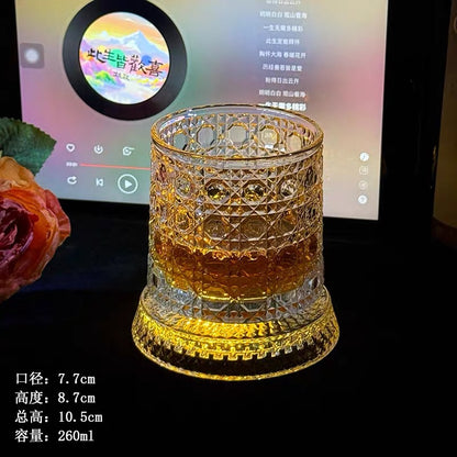 Creative Spinning Drink's Glass with Light