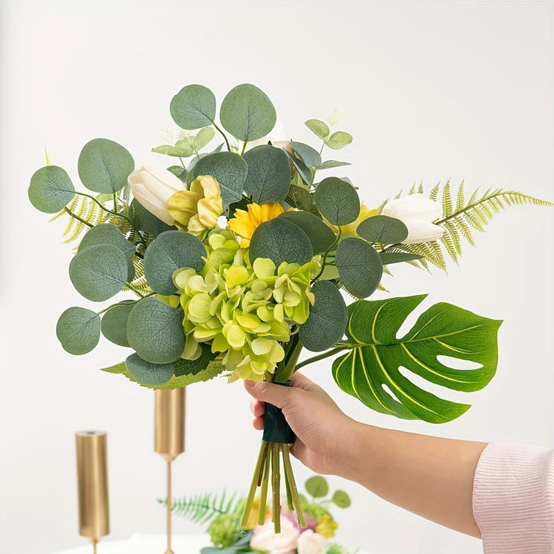 Artificial Eucalyptus Leaves Decor Stems