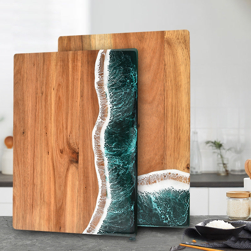 Wave Design Acacia Wood Chopping Board