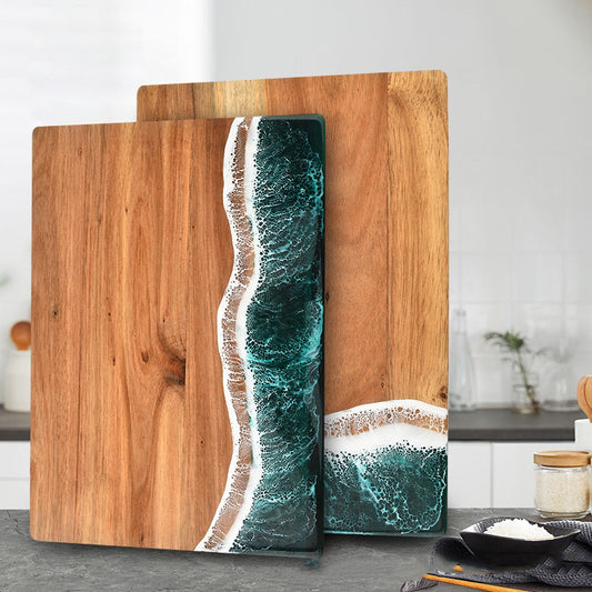 Wave Design Acacia Wood Chopping Board