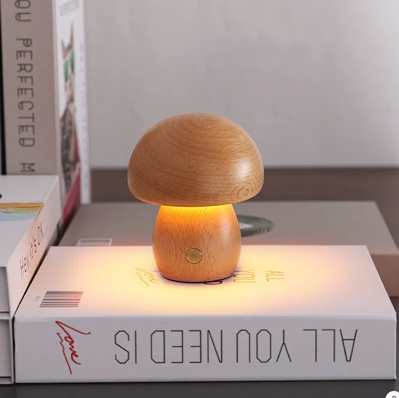 LED Mushroom Touch Table Lamp