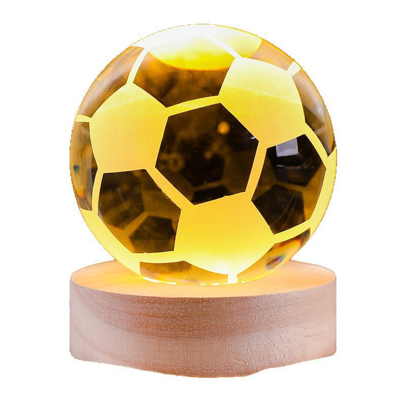 3D Crystal Ball LED Night Lamp