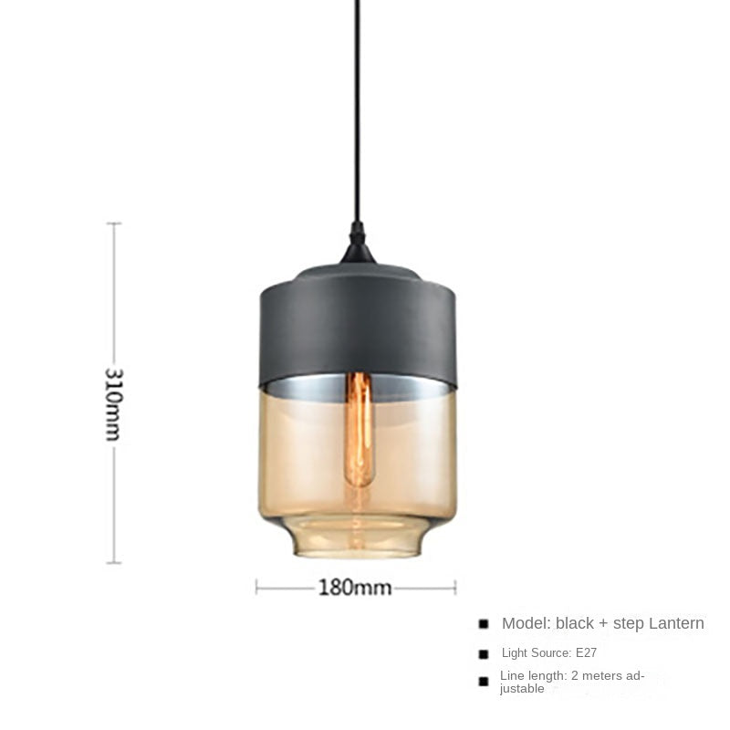 Industrial Glass Ball Pendant Light