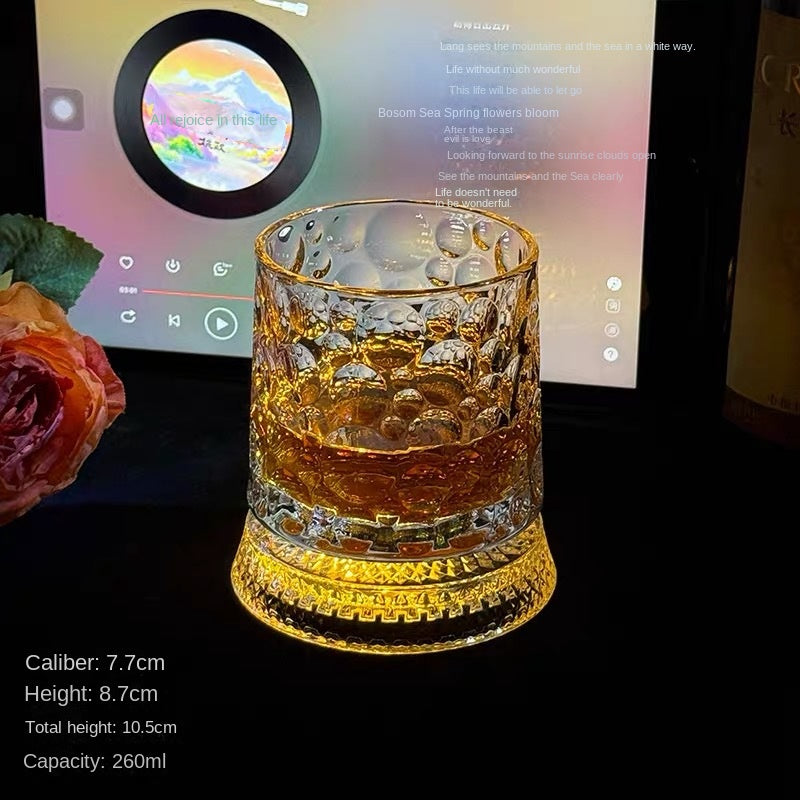 Creative Spinning Drink's Glass with Light