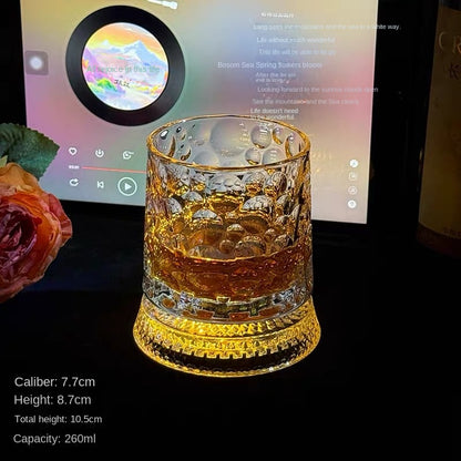 Creative Spinning Drink's Glass with Light