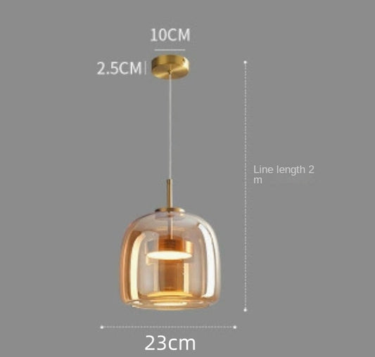 Nordic Modern Glass Pendant Chandelier