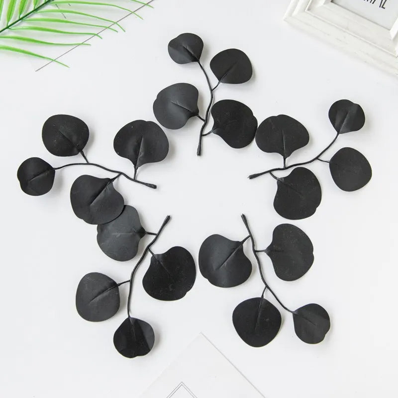 Artificial Eucalyptus Leaves Decor Stems