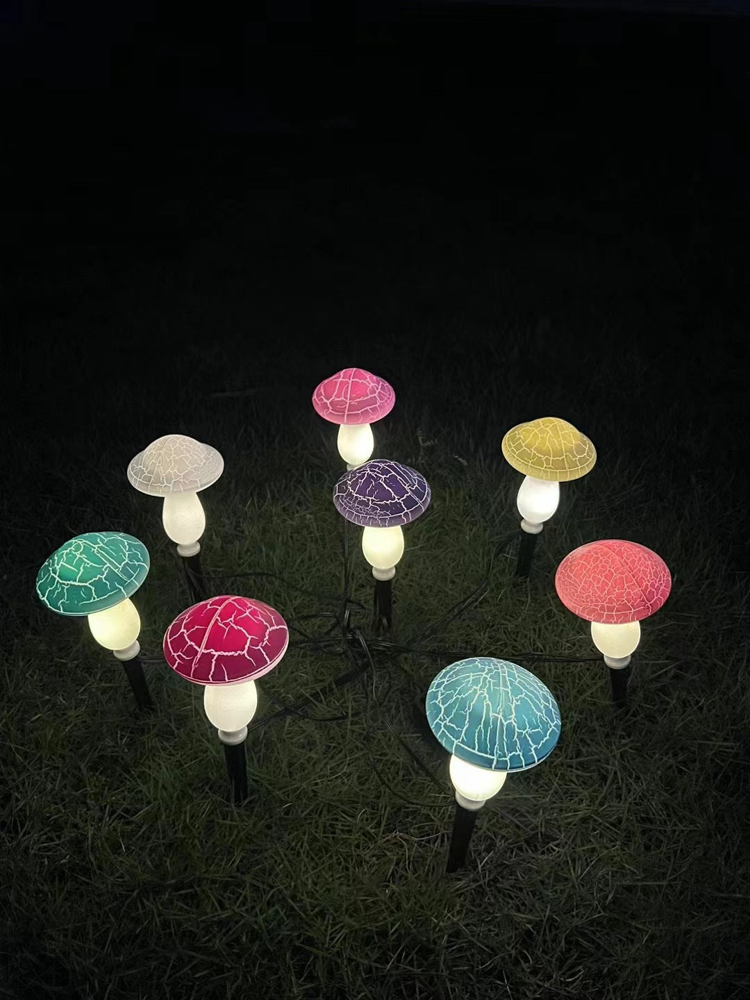 Solar Mushroom LED Garden Lights