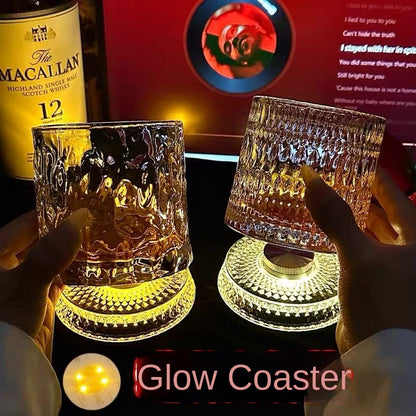Creative Spinning Drink's Glass with Light