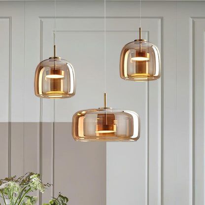 Nordic Modern Glass Pendant Chandelier