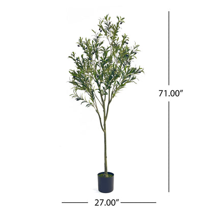 6FT Faux Olive Tree Indoor Decor
