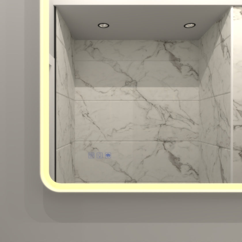 Modern LED Bathroom Mirror with Touch Light
