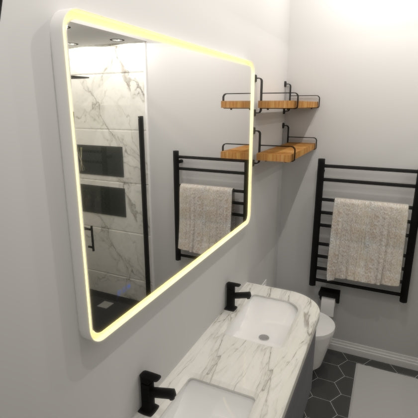 Modern LED Bathroom Mirror with Touch Light