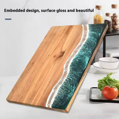 Wave Design Acacia Wood Chopping Board