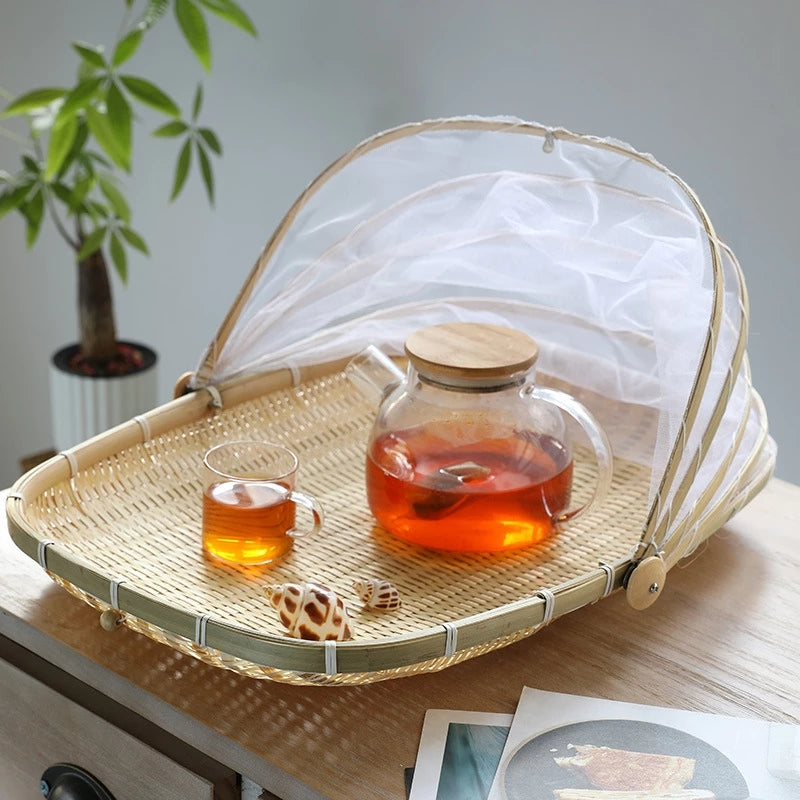 Handmade Natural Bamboo Bread Basket