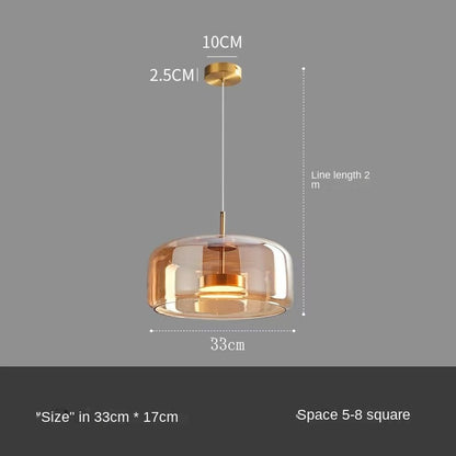 Nordic Modern Glass Pendant Chandelier