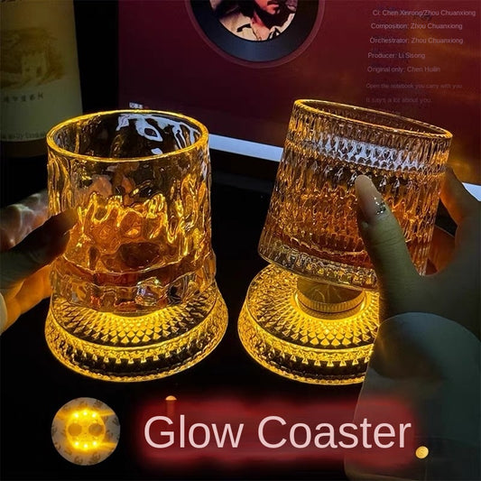 Creative Spinning Drink's Glass with Light
