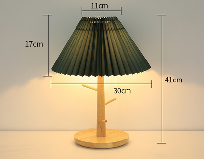 Pleated Vintage Nordic Table Lamp