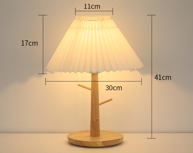 Pleated Vintage Nordic Table Lamp