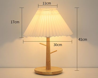 Pleated Vintage Nordic Table Lamp