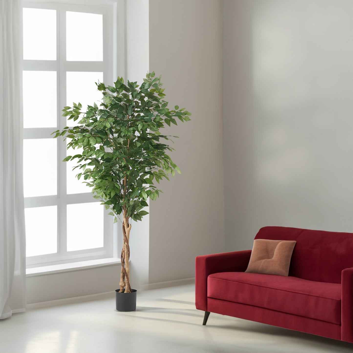 6FT Faux Ficus Indoor Decorative Plant