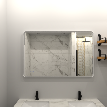 Modern LED Bathroom Mirror with Touch Light