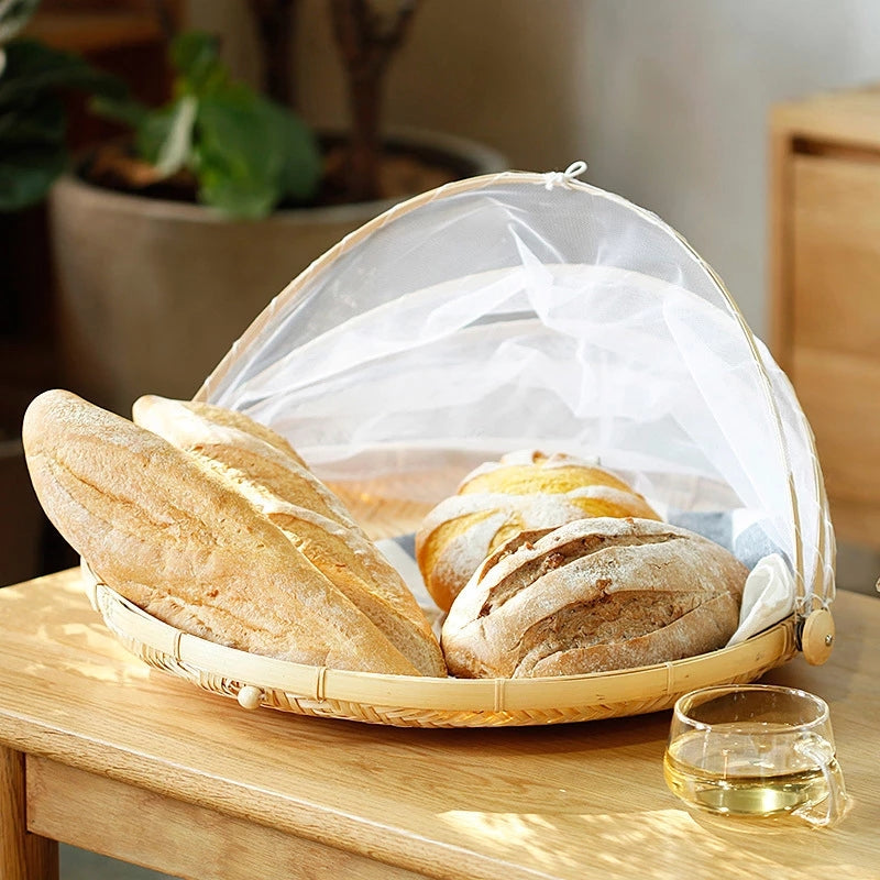 Handmade Natural Bamboo Bread Basket